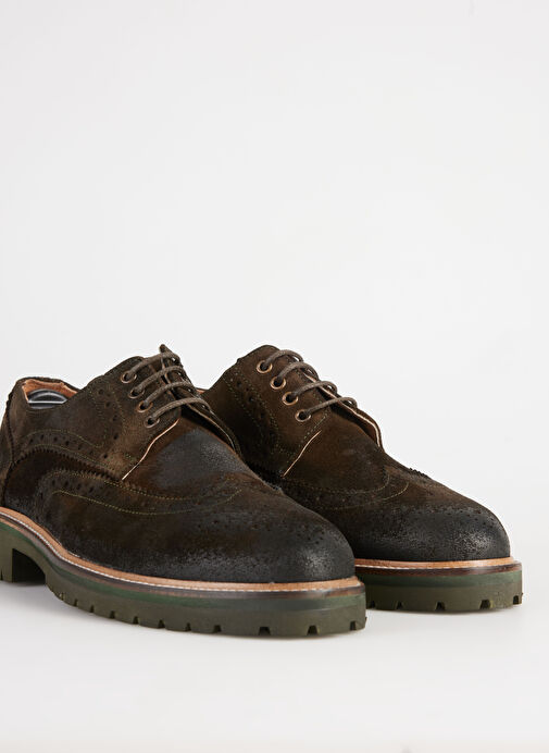 Fabrika Haki Erkek Deri Günlük Ayakkabı HANK-SAMUEL - Görsel 4
