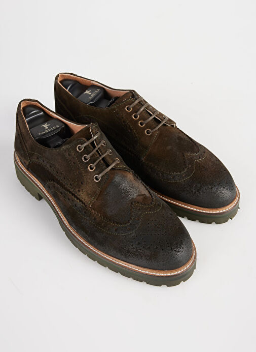 Fabrika Haki Erkek Deri Günlük Ayakkabı HANK-SAMUEL - Görsel 5