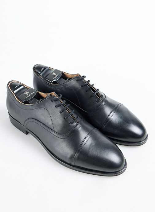 Fabrika Siyah Erkek Deri Klasik Ayakkabı JOE-ELMER - Görsel 4