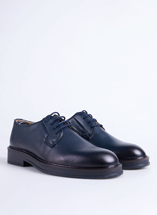 Fabrika Lacivert Erkek Deri Klasik Ayakkabı RIOS-ALBAN - Görsel 3