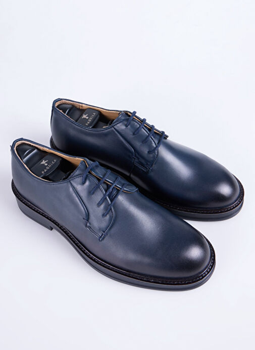 Fabrika Lacivert Erkek Deri Klasik Ayakkabı RIOS-ALBAN - Görsel 4