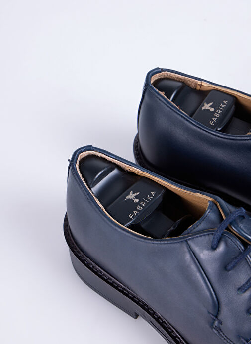 Fabrika Lacivert Erkek Deri Klasik Ayakkabı RIOS-ALBAN - Görsel 5