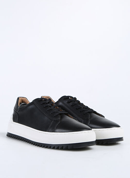 Fabrika Siyah Erkek Deri Sneaker GIBSON - Görsel 3