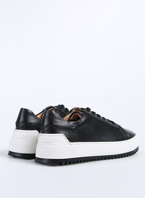Fabrika Siyah Erkek Deri Sneaker GIBSON - Görsel 5