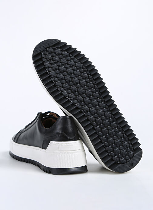 Fabrika Siyah Erkek Deri Sneaker GIBSON - Görsel 6