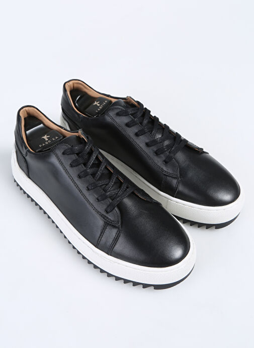 Fabrika Siyah Erkek Deri Sneaker GIBSON - Görsel 7