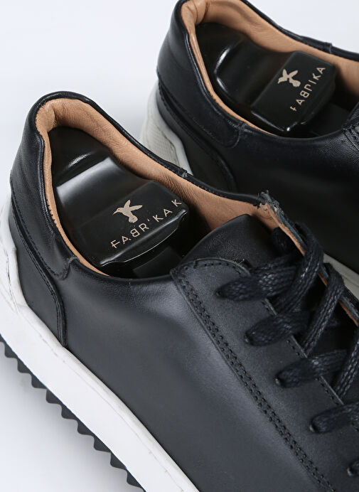 Fabrika Siyah Erkek Deri Sneaker GIBSON - Görsel 8