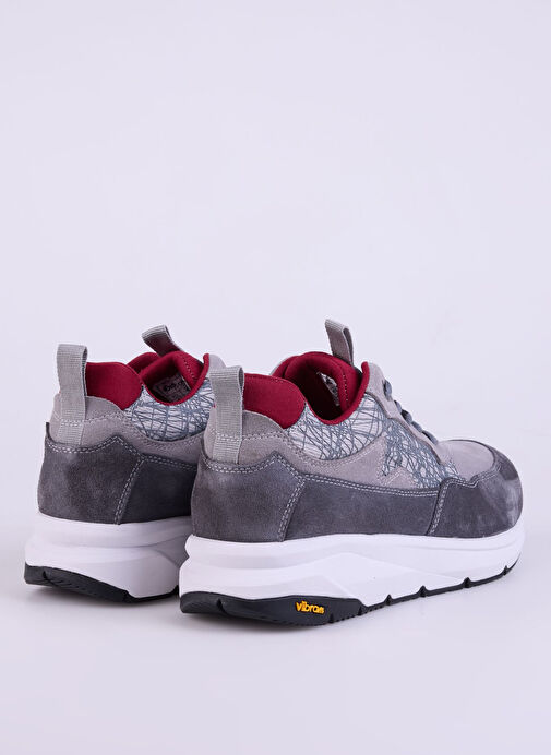 Discovery Expedition Gri-Kırmızı Erkek süet Sneaker VARANASI-KURTIS VİBRAM - Görsel 6