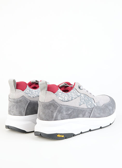 Discovery Expedition Gri-Kırmızı Erkek süet Sneaker VARANASI-KURTIS VİBRAM - Görsel 10