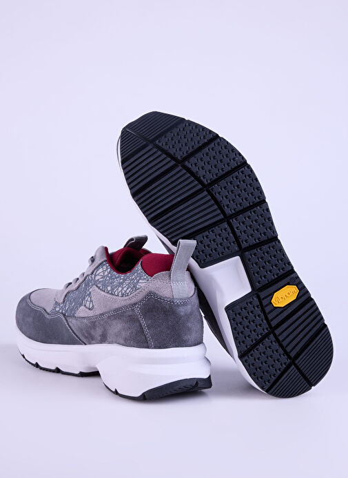 Discovery Expedition Gri-Kırmızı Erkek süet Sneaker VARANASI-KURTIS VİBRAM - Görsel 16
