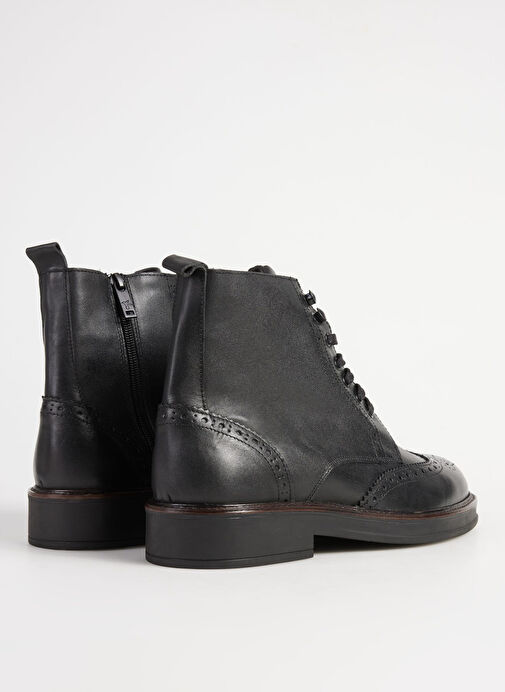 Fabrika Siyah Erkek Deri Bot RIOS-ABNER - Görsel 4