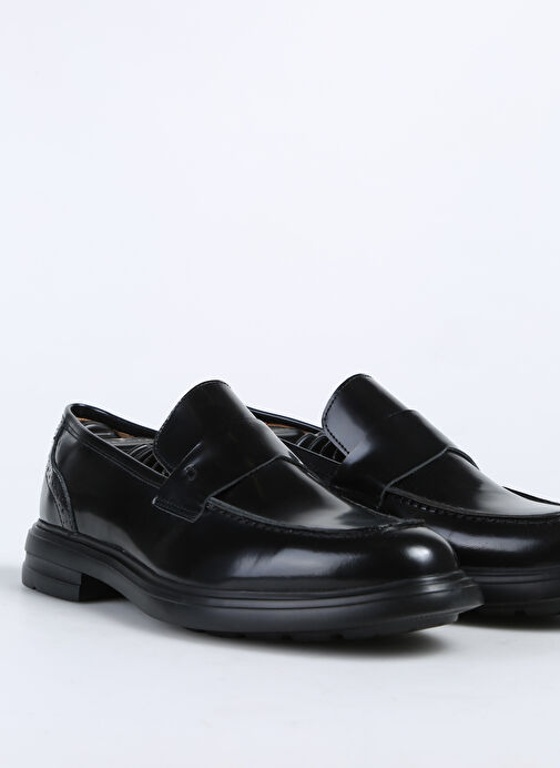 Fabrika Siyah Erkek Deri Klasik Ayakkabı RAFA-DARIAN - Görsel 4