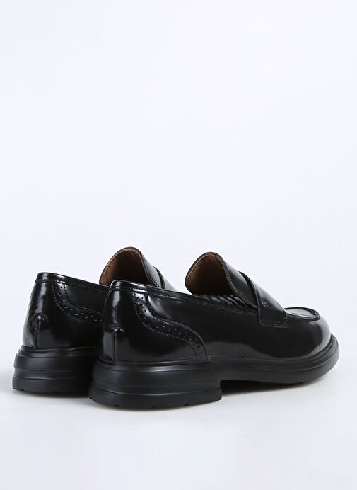 Fabrika Siyah Erkek Deri Klasik Ayakkabı RAFA-DARIAN - Görsel 5