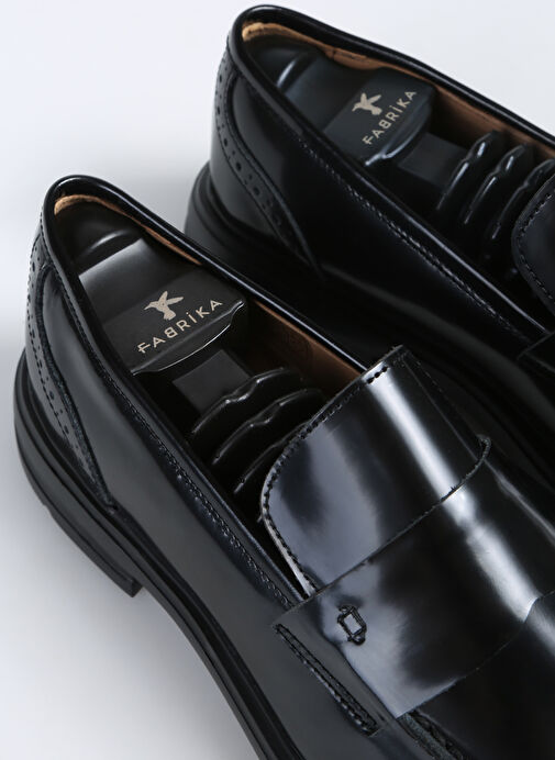 Fabrika Siyah Erkek Deri Klasik Ayakkabı RAFA-DARIAN - Görsel 8