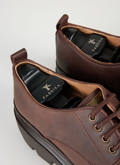 Fabrika Kahverengi Erkek Deri Günlük Ayakkabı MENGA-BARNABY - Görsel 5