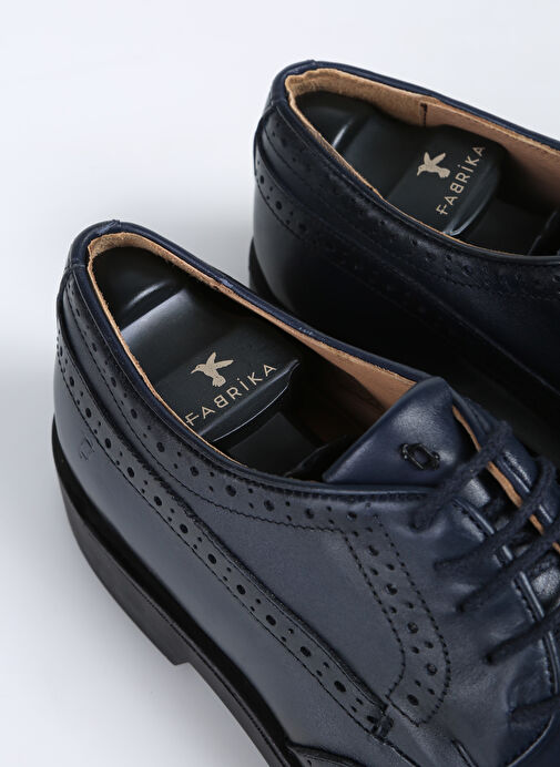 Fabrika Lacivert Erkek Deri Klasik Ayakkabı HENEL-ALONZO - Görsel 8