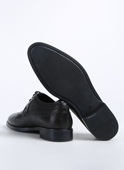 Fabrika Siyah Erkek Deri Klasik Ayakkabı JOE-ALFRED - Görsel 6