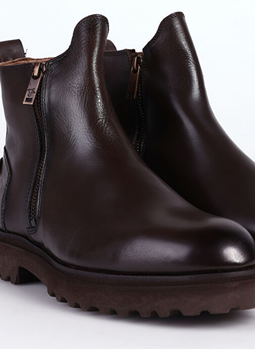 Fabrika Kahverengi Erkek Deri Bot YODER-DEWEY - Görsel 4