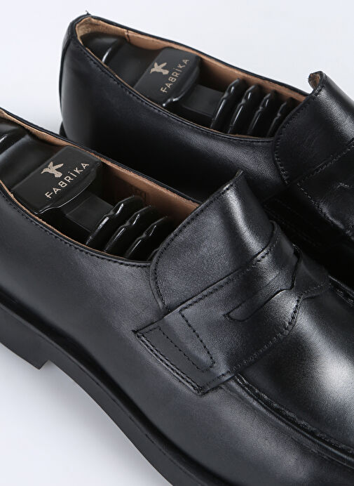 Fabrika Siyah Erkek Deri Klasik Ayakkabı HENEL-ALGAR - Görsel 8