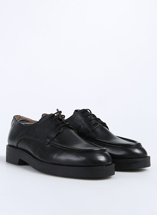 Fabrika Siyah Erkek Deri Klasik Ayakkabı HENEL-ALPHA - Görsel 3