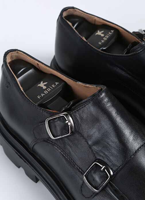 Fabrika Siyah Erkek Deri Klasik Ayakkabı WOLF-BRADY - Görsel 8