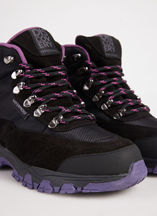 Discovery Expedition Siyah-Mor Kadın deri Outdoor Bot D-ALVILDA - Görsel 6