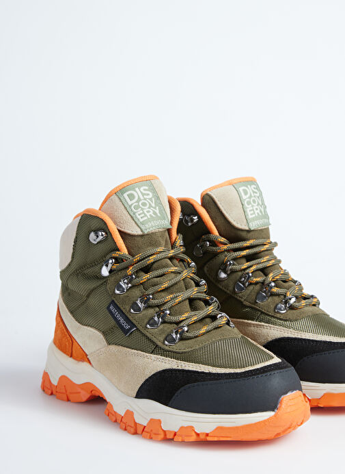 Discovery Expedition Haki-Turuncu Kadın deri Outdoor Bot D-ALVILDA - Görsel 6