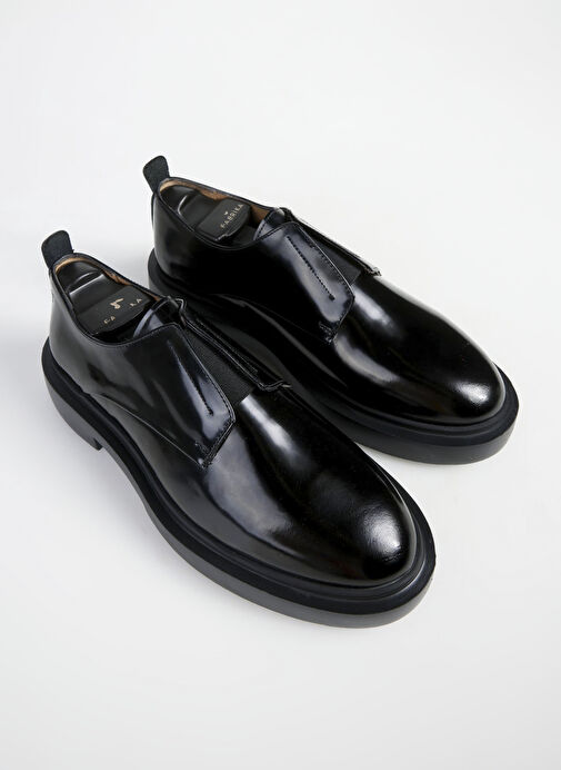 Fabrika Siyah Erkek Deri Klasik Ayakkabı RABO-BENSON - Görsel 7