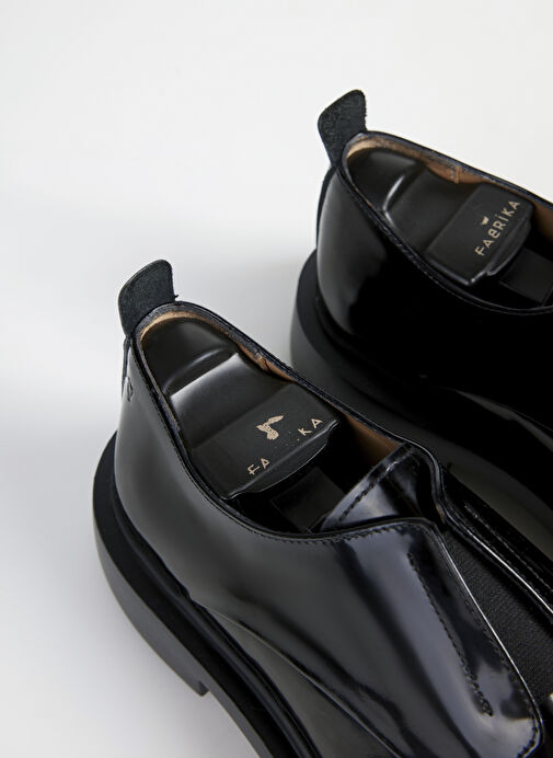 Fabrika Siyah Erkek Deri Klasik Ayakkabı RABO-BENSON - Görsel 8