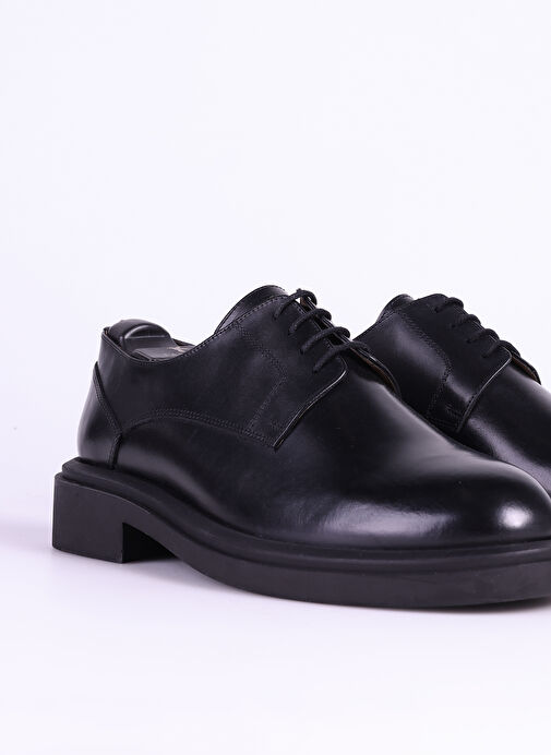 Fabrika Siyah Erkek Deri Klasik Ayakkabı DAROS-BAXTER - Görsel 4