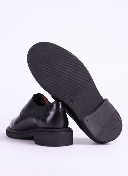 Fabrika Siyah Erkek Deri Klasik Ayakkabı DAROS-BAXTER - Görsel 6