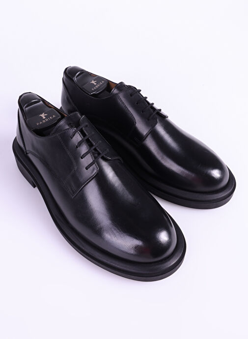 Fabrika Siyah Erkek Deri Klasik Ayakkabı DAROS-BAXTER - Görsel 7