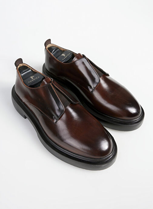 Fabrika Taba Erkek Deri Klasik Ayakkabı RABO-BENSON - Görsel 6