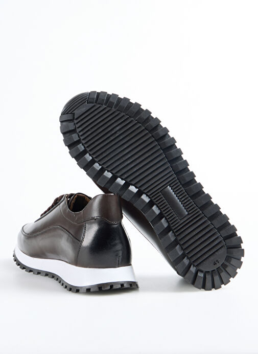 Fabrika Kahverengi Erkek Deri Sneaker LEON-ALDOUS - Görsel 7