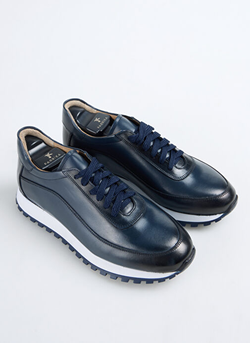 Fabrika Lacivert Erkek Deri Sneaker LEON-ALDOUS - Görsel 4