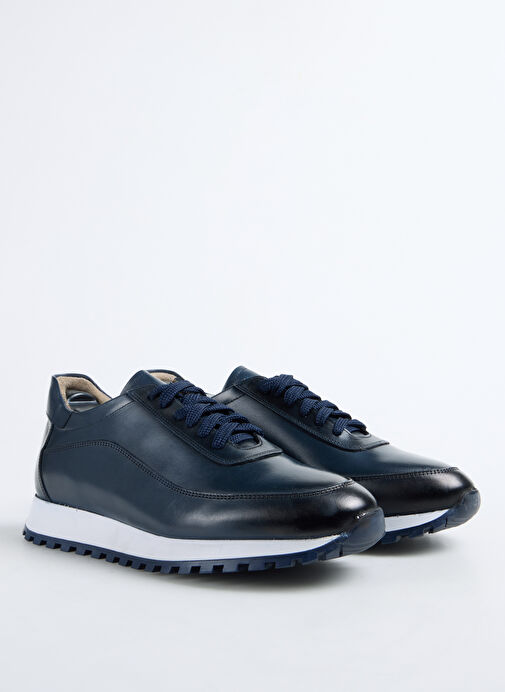 Fabrika Lacivert Erkek Deri Sneaker LEON-ALDOUS - Görsel 3