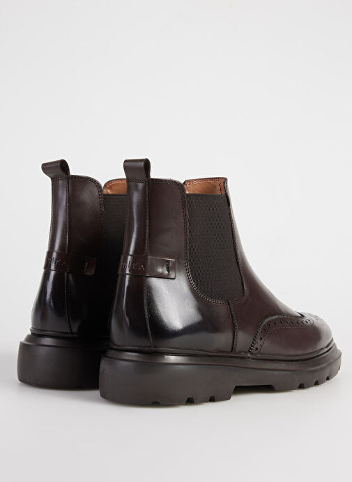 Fabrika Kahverengi Erkek Deri Bot JASON-AMOS - Görsel 5