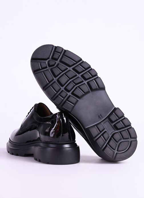 Fabrika Siyah Erkek Deri Klasik Ayakkabı JASON-BAYLEY - Görsel 6