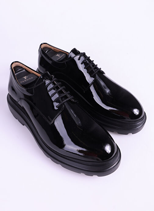 Fabrika Siyah Erkek Deri Klasik Ayakkabı JASON-BAYLEY - Görsel 7