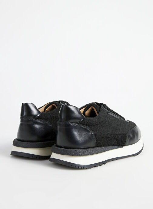 Fabrika Fabrika Siyah Erkek Deri - Kumaş Sneaker BENJI-AMYAS | Boyner Siyah - 4. görsel