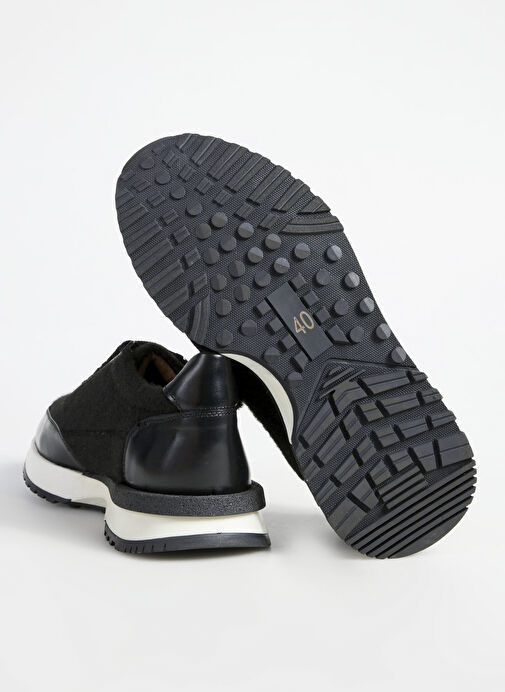 Fabrika Fabrika Siyah Erkek Deri - Kumaş Sneaker BENJI-AMYAS | Boyner Siyah - 5. görsel