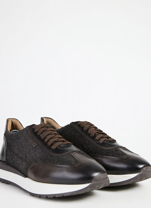Fabrika Fabrika Belirsiz Kahverengi Erkek Deri - Kumaş Sneaker BENJI-AMYAS | Boyner Belirsiz - 4. görsel