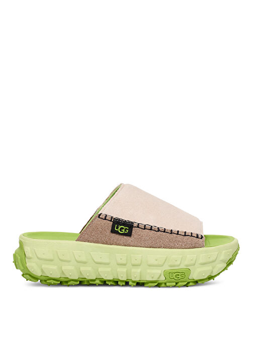 Ugg Bej-Yeşil Kadın Deri Terlik 1152680 - Görsel 2