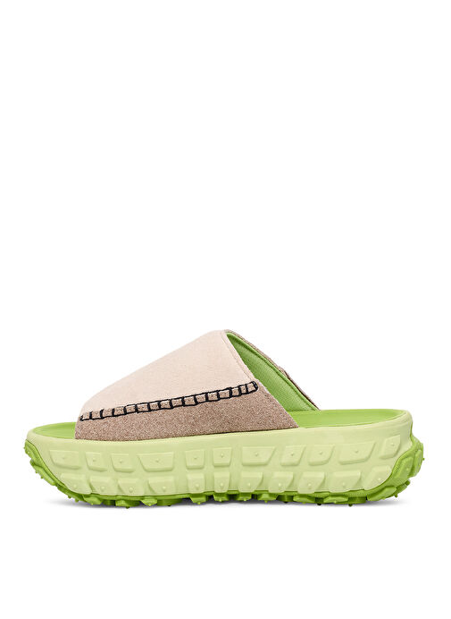 Ugg Bej-Yeşil Kadın Deri Terlik 1152680 - Görsel 4