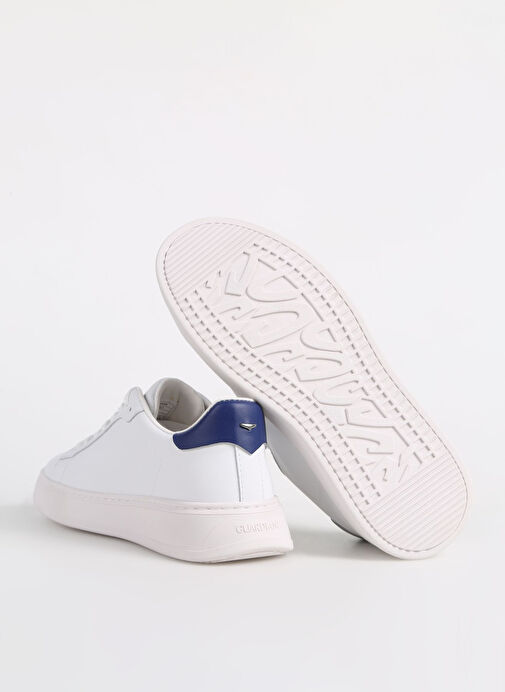 Alberto Guardiani Beyaz - Lacivert Erkek Deri Sneaker NEW ERA 0250 LOW - Görsel 5