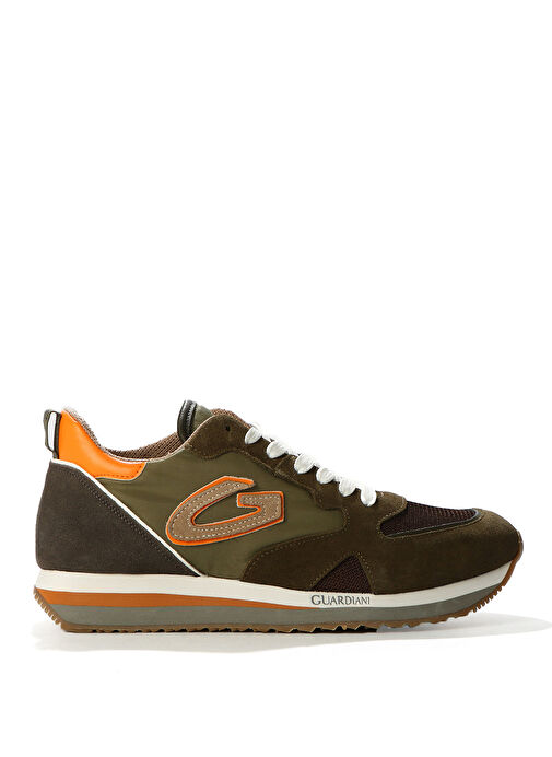 Alberto Guardiani Haki - Turuncu Erkek Sneaker WEN 0092 LOW - Görsel 2