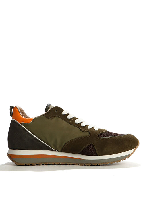 Alberto Guardiani Haki - Turuncu Erkek Sneaker WEN 0092 LOW - Görsel 3