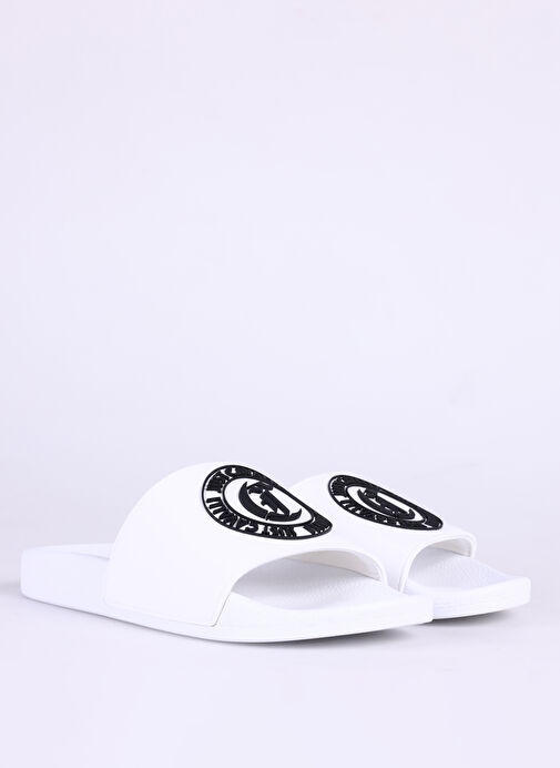 Just Cavalli Beyaz-Siyah Erkek Terlik FONDO POOL DIS. 4 - Görsel 6