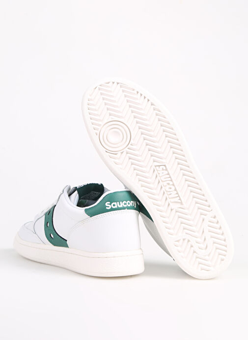 Saucony JAZZ COURT Beyaz - Yeşil Deri Erkek Günlük Spor Ayakkabı - Görsel 5
