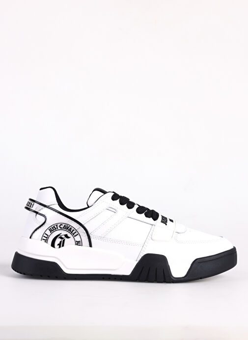 Just Cavalli Beyaz-Siyah Erkek deri Sneaker FONDO STYLE DIS. 3 - Görsel 2